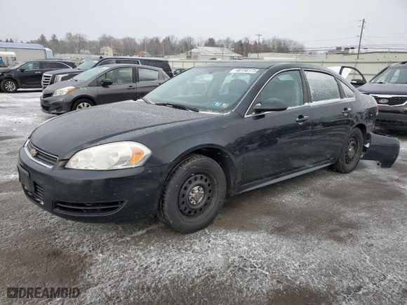 2011 Chevrolet Impala Police Police with VIN 2G1WD5EM7B1302697, listed as a Copart auction lot 46156175 with 181,835 mi miles and Salvage Title. Bid and sale history available at carsss.com. Image 1.