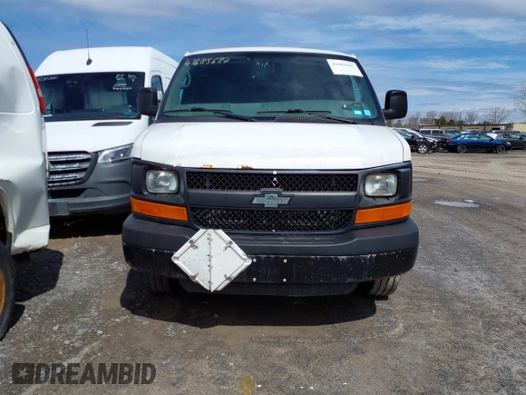 2014 Chevrolet Express Cargo Van with VIN 1GCWGFCA0E1205946, listed as a IAAI auction lot 41685687 with 317,212 mi miles. Bid and sale history available at carsss.com. Image 12.