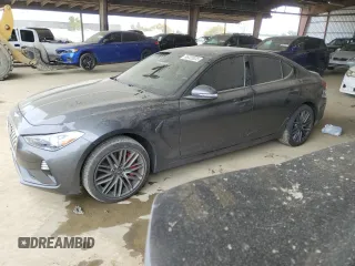 2019 Genesis G70 3.3T Advanced with VIN KMTG74LE3KU025030, listed as a Copart auction lot 46325035 with 26,942 mi miles and Clean Title. Bid and sale history available at carsss.com. Image 1.