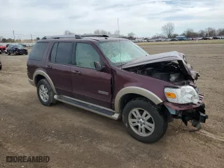 2006 Ford Explorer Eddie Bauer with VIN 1FMEU74E76UB26412, listed as a Copart auction lot 49594225 with 134,340 mi miles and Salvage Title. Bid and sale history available at carsss.com. Image 4.