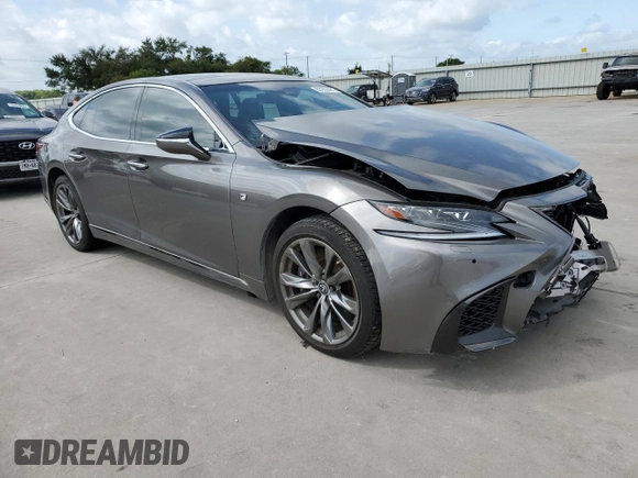 2018 Lexus LS with VIN JTHB51FF4J5002655, listed as a Copart auction lot 63266484 with 50,720 mi miles and Salvage Title. Bid and sale history available at carsss.com. Image 4.