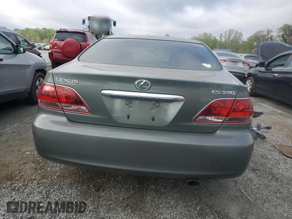 2005 Lexus ES 350 with VIN JTHBA30G455115696, listed as a Copart auction lot 51939445 with 120,311 mi miles and Salvage Title. Bid and sale history available at DreamBid. Image 6.