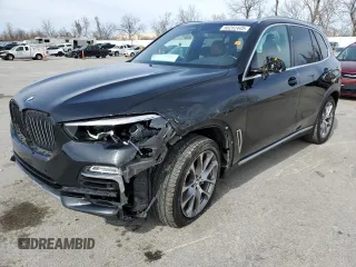 2019 BMW X5 xDrive40i with VIN 5UXCR6C57KLL34538, listed as a Copart auction lot 50252445 with 108,588 mi miles and Salvage Title. Bid and sale history available at carsss.com. Image 1.