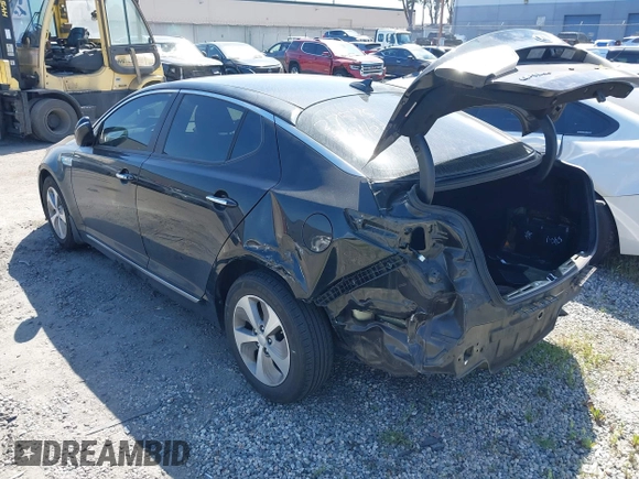 2016 Kia Optima Hybrid with VIN KNAGM4ADXG5096533, listed as a IAAI auction lot 41986694 with 1 mi miles. Bid and sale history available at carsss.com. Image 3.