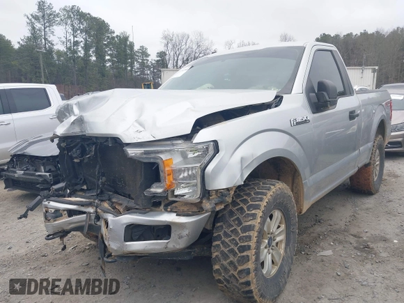 2018 Ford F-150 XL with VIN 1FTMF1EP2JFA46360, listed as a IAAI auction lot 41512148 with 107,667 mi miles. Bid and sale history available at carsss.com. Image 17.