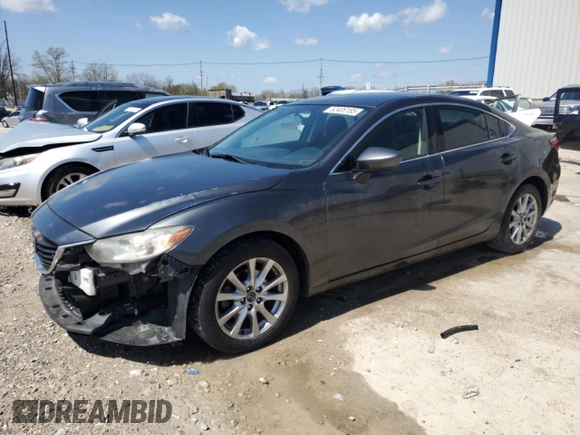 2015 Mazda 6 i Sport with VIN JM1GJ1U62F1167852, listed as a Copart auction lot 52406185 with 130,080 mi miles and Salvage Title. Bid and sale history available at DreamBid. Image 1.
