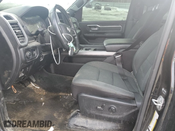 2022 Ram 1500 Big Horn with VIN 1C6SRFFM4NN351524, listed as a Copart auction lot 45942005 with 58,828 mi miles and Salvage Title. Bid and sale history available at carsss.com. Image 7.