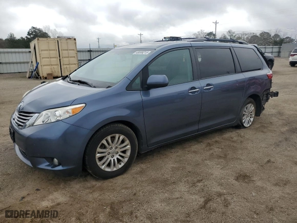 2016 Toyota Sienna XLE with VIN 5TDYK3DCXGS753500, listed as a Copart auction lot 48899215 with 131,895 mi miles and Salvage Title. Bid and sale history available at carsss.com. Image 1.