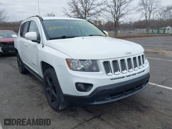 2016 Jeep Compass Latitude with VIN 1C4NJCEA3GD735161, listed as a IAAI auction lot 40881008 with 126,384 mi miles. Bid and sale history available at carsss.com. Image 1.