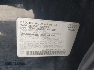 2010 Audi Q5 Premium Plus с VIN WA1LKAFP1AA004162, выставлен на аукционе IAAI как лот 42092295 с пробегом 229 917 миль миль и . История ставок и продаж доступна на DreamBid. Изображение 9.
