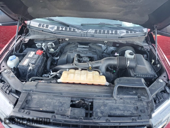 2018 Ford F-150 XL with VIN 1FTEW1CP0JFD02261, listed as a Copart auction lot 61850405 with 107,299 mi miles and Salvage title. Bid and sale history available at DreamBid. Image 11.