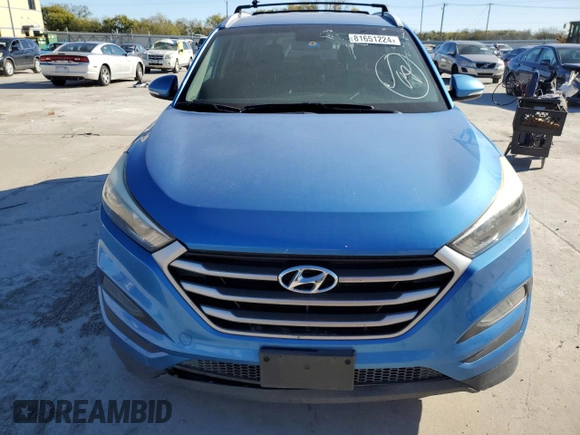 2018 Hyundai Tucson SEL Plus with VIN KM8J33A40JU601297, listed as a Copart auction lot 81651224 with 133,018 mi miles and Clean Title. Bid and sale history available at carsss.com. Image 5.