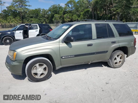 2004 Chevrolet TrailBlazer LT with VIN 1GNDS13S242391524, listed as a Copart auction lot 54650535 with 176,641 mi miles and Salvage Title. Bid and sale history available at DreamBid. Image 1.