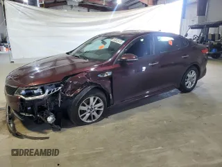 2018 Kia Optima LX with VIN 5XXGT4L39JG200264, listed as a Copart auction lot 53823415 with 143,017 mi miles and Salvage title. Bid and sale history available at DreamBid. Image 1.