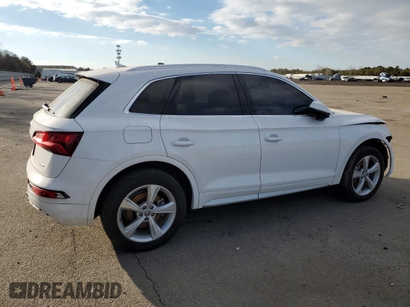 2020 Audi Q5 Premium Plus with VIN WA1BNAFY0L2058271, listed as a Copart auction lot 42160375 with 47,150 mi miles and Salvage Title. Bid and sale history available at carsss.com. Image 3.