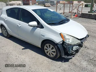2012 Toyota Prius c One with VIN JTDKDTB35C1003027, listed as a IAAI auction lot 42053907 with 174,707 mi miles. Bid and sale history available at carsss.com. Image 1.