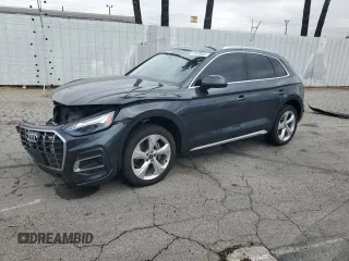 2021 Audi Q5 Prestige with VIN WA1CAAFY3M2062221, listed as a Copart auction lot 55538025 with 55,573 mi miles and Salvage title. Bid and sale history available at DreamBid. Image 1.