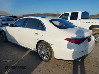 2022 Mercedes-Benz S-Class S 500 with VIN W1K6G6DB4NA125708, listed as a IAAI auction lot 41596381 with 81,102 mi miles. Bid and sale history available at carsss.com. Image 3.