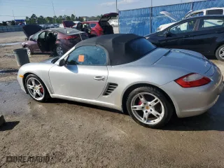 2008 Porsche Boxster S with VIN WP0CB29858U730308, listed as a Copart auction lot 74590884 with 0 mi miles and Salvage Title. Bid and sale history available at carsss.com. Image 2.