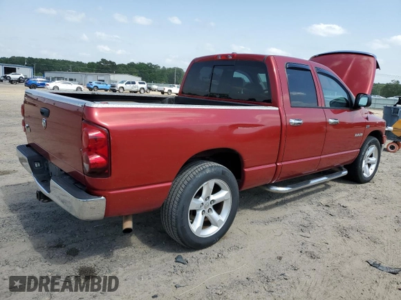 2008 Dodge 1500 SLT z VIN 1D7HA182X8J236565, wystawiony jako Copart lot #57076275 z przebiegiem Nie podano mil oraz Szkoda całkowita • Salvage title. Historia ofert i sprzedaży dostępna na DreamBid. Obrazek 3.