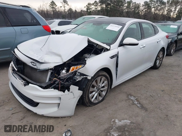 2016 Kia Optima EX with VIN 5XXGU4L30GG086743, listed as a IAAI auction lot 41275516 with 118,699 mi miles. Bid and sale history available at carsss.com. Image 17.