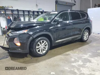2019 Hyundai Santa Fe SEL with VIN 5NMS3CAD3KH008163, listed as a Copart auction lot 47119455 with 121,131 mi miles and Salvage Title. Bid and sale history available at carsss.com. Image 1.