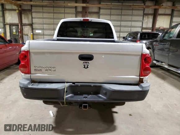 2007 Dodge Dakota SLT with VIN 1D7HW48K97S181294, listed as a Copart auction lot 87062964 with 110,490 mi miles and Salvage Title. Bid and sale history available at carsss.com. Image 6.