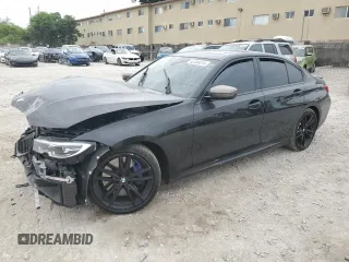 2020 BMW 3 Series M340i with VIN 3MW5U7J01L8B26649, listed as a Copart auction lot 62209814 with 49,731 mi miles and Salvage Title. Bid and sale history available at carsss.com. Image 1.