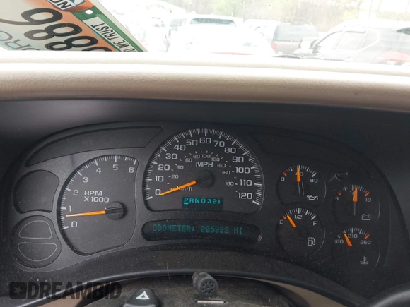 2004 Chevrolet Tahoe LS with VIN 1GNEK13ZX4R308382, listed as a IAAI auction lot 41901448 with 205,922 mi miles. Bid and sale history available at carsss.com. Image 7.