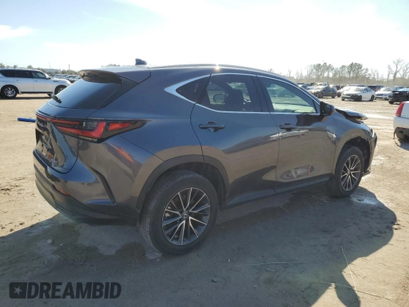 2023 Lexus NX with VIN 2T2GGCEZ2PC016215, listed as a Copart auction lot 47050285 with 39,352 mi miles and Clean Title. Bid and sale history available at carsss.com. Image 3.