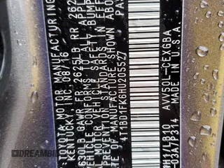 2017 Toyota Camry Hybrid LE z VIN 4T1BD1FK6HU205527, wystawiony jako Copart lot #57437025 z przebiegiem 55 826 mil mil oraz Szkoda całkowita • Salvage title. Historia ofert i sprzedaży dostępna na DreamBid. Obrazek 13.