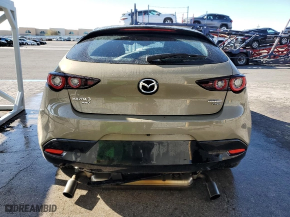 2024 Mazda Mazda3 Hatchback 2.5 Carbon Turbo with VIN JM1BPBYY0R1707228, listed as a Copart auction lot 49505355 with 25,677 mi miles and Salvage Title. Bid and sale history available at carsss.com. Image 6.