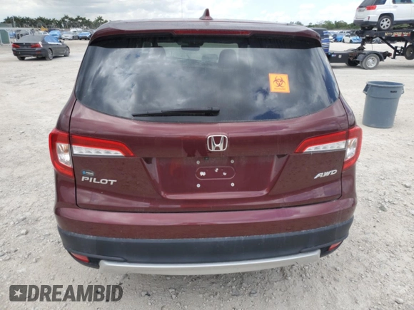 2021 Honda Pilot EX-L with VIN 5FNYF6H55MB061209, listed as a Copart auction lot 51140375 with Not Provided miles and Salvage Title. Bid and sale history available at DreamBid. Image 6.