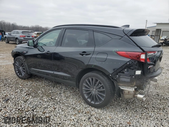 2023 Acura RDX w/A-Spec Advance Package with VIN 5J8TC2H80PL013688, listed as a Copart auction lot 45362985 with 8,139 mi miles and Salvage Title. Bid and sale history available at carsss.com. Image 2.