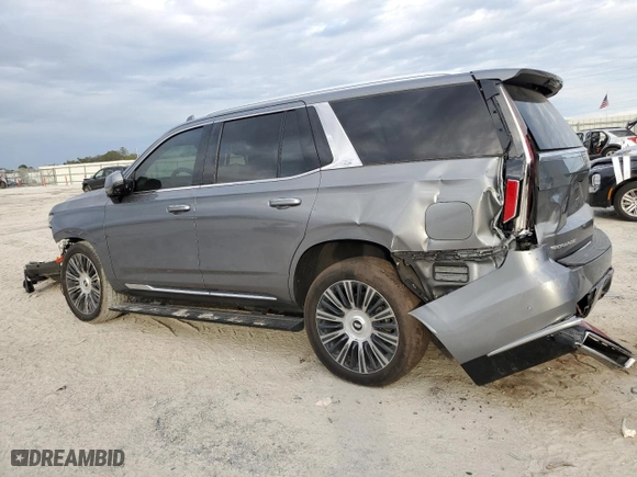 2021 Cadillac Escalade Premium Luxury Platinum with VIN 1GYS4DKL5MR190935, listed as a Copart auction lot 42691755 with 0 mi miles and Salvage Title. Bid and sale history available at carsss.com. Image 2.