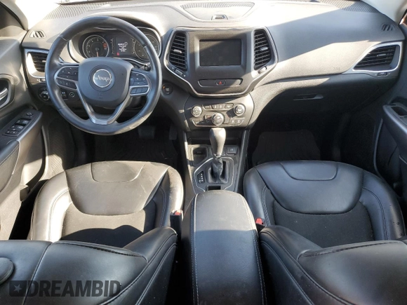 2019 Jeep Cherokee Latitude Plus with VIN 1C4PJLLB7KD197030, listed as a Copart auction lot 52854545 with 154,503 mi miles and Non Repairable. Bid and sale history available at carsss.com. Image 8.