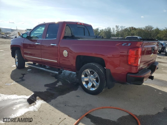 2018 Chevrolet Silverado 1500 LTZ with VIN 1GCVKSEC7JZ217380, listed as a Copart auction lot 43614935 with 0 mi miles and Salvage Title. Bid and sale history available at carsss.com. Image 2.