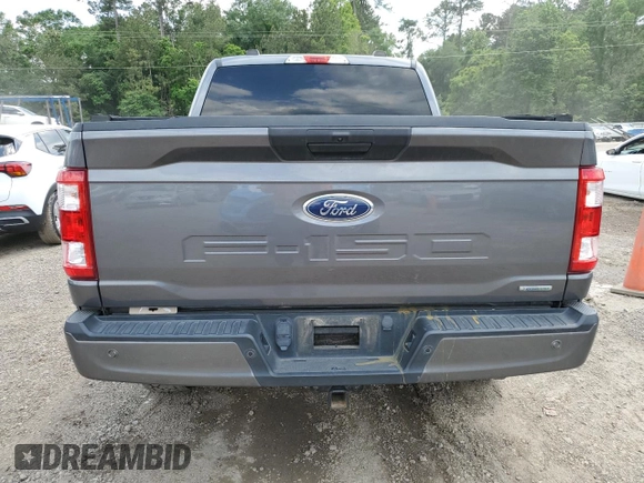 2022 Ford F-150 XL with VIN 1FTEW1EP7NFA44775, listed as a Copart auction lot 55043865 with 60,982 mi miles and Salvage Title. Bid and sale history available at DreamBid. Image 6.
