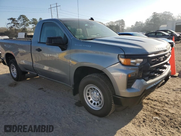 2024 Chevrolet Silverado 1500 Work Truck with VIN 3GCNAAED5RG132104, listed as a Copart auction lot 48496565 with 17 mi miles and Salvage Title. Bid and sale history available at carsss.com. Image 4.