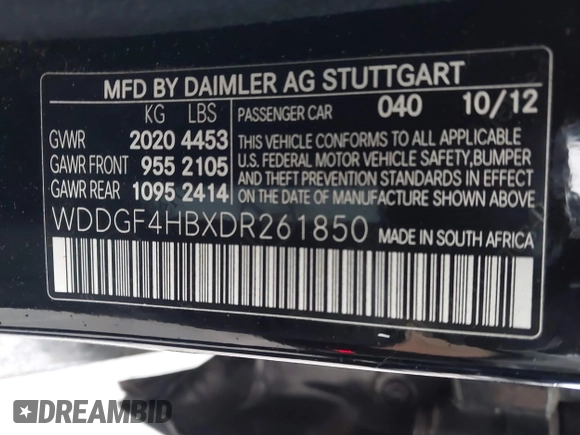 2013 Mercedes-Benz C 250 Sport z VIN WDDGF4HBXDR261850, wystawiony jako IAAI lot #42164882 z przebiegiem 149 257 mil mil oraz . Historia ofert i sprzedaży dostępna na DreamBid. Obrazek 9.