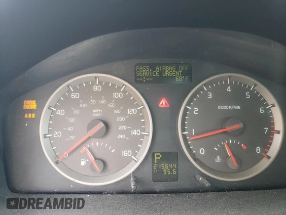 2006 Volvo S40 2.4L with VIN YV1MS382462213723, listed as a Copart auction lot 52985855 with 215,644 mi miles and Salvage Title. Bid and sale history available at carsss.com. Image 9.