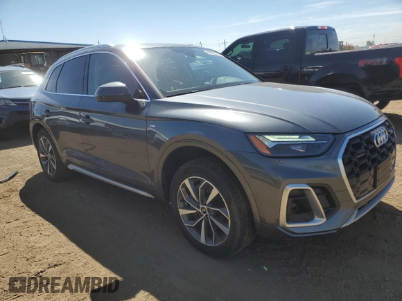 2022 Audi Q5 S line Premium with VIN WA1GAAFY5N2101636, listed as a Copart auction lot 68905304 with 16,019 mi miles and Salvage Title. Bid and sale history available at carsss.com. Image 4.