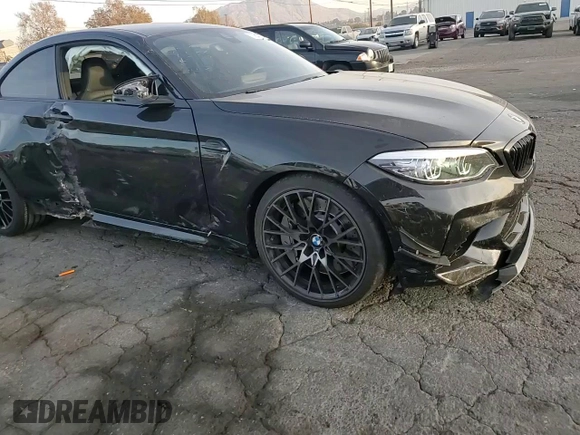 2020 BMW M2 Competition with VIN WBS2U7C08L7E13485, listed as a Copart auction lot 87297134 with 40,260 mi miles and Salvage Title. Bid and sale history available at carsss.com. Image 10.