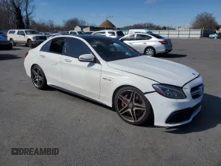 2016 Mercedes-Benz C 63 S AMG with VIN 55SWF8HB9GU130172, listed as a Copart auction lot 46509785 with Not provided miles and Salvage title. Bid and sale history available at DreamBid. Image 4.