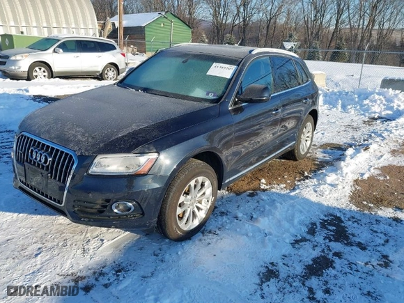 2016 Audi Q5 Premium with VIN WA1C2AFP0GA014643, listed as a IAAI auction lot 41389207 with 122,414 mi miles. Bid and sale history available at carsss.com. Image 2.