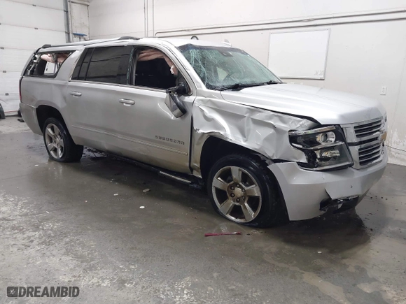 2017 Chevrolet Suburban Premier with VIN 1GNSKJKC0HR179235, listed as a IAAI auction lot 41301181 with 131,698 mi miles. Bid and sale history available at carsss.com. Image 1.