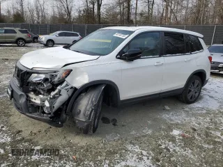 2021 Honda Passport EX-L with VIN 5FNYF8H59MB010288, listed as a Copart auction lot 46148755 with 30,361 mi miles and Salvage Title. Bid and sale history available at carsss.com. Image 1.