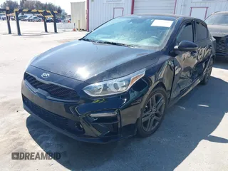 2021 Kia Forte GT-Line with VIN 3KPF34AD7ME380865, listed as a IAAI auction lot 41837360 with 47,928 mi miles. Bid and sale history available at carsss.com. Image 2.