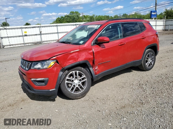 2020 Jeep Compass Latitude z VIN 3C4NJDBB1LT129848, wystawiony jako Copart lot #56048045 z przebiegiem 42 449 mil mil oraz Szkoda całkowita • Salvage title. Historia ofert i sprzedaży dostępna na DreamBid. Obrazek 1.