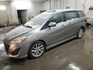 2012 Mazda Mazda5 Grand Touring with VIN JM1CW2DL6C0120904, listed as a Copart auction lot 45920345 with 184,077 mi miles and Salvage Title. Bid and sale history available at carsss.com. Image 1.